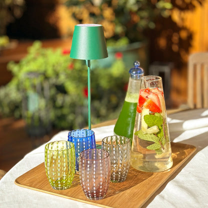 Set de 6 Gobelets en Verre Motif Perle - Zafferano