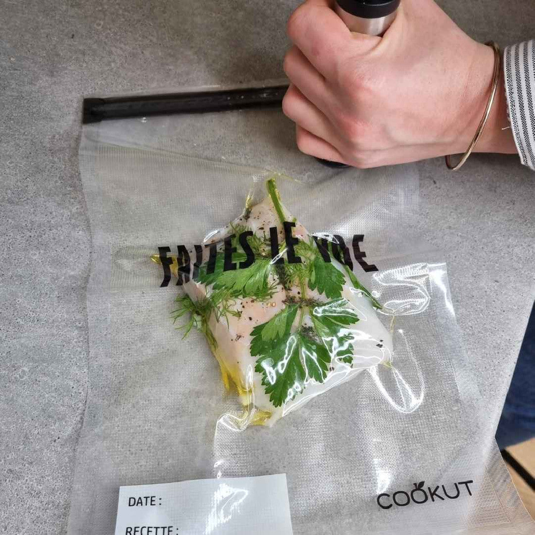 Kit de Cuisson Sous Vide Sans Machine - Cookut