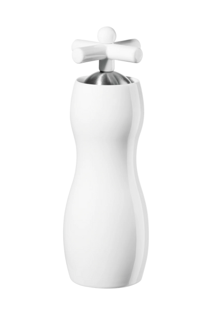 Moulin à Poivre/Sel Blanc en Porcelaine - Asa