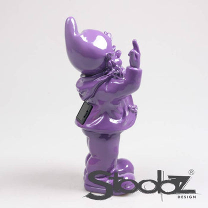 GNOME FUCK YOU SOLAIRE VIOLET 14X16X31 CM