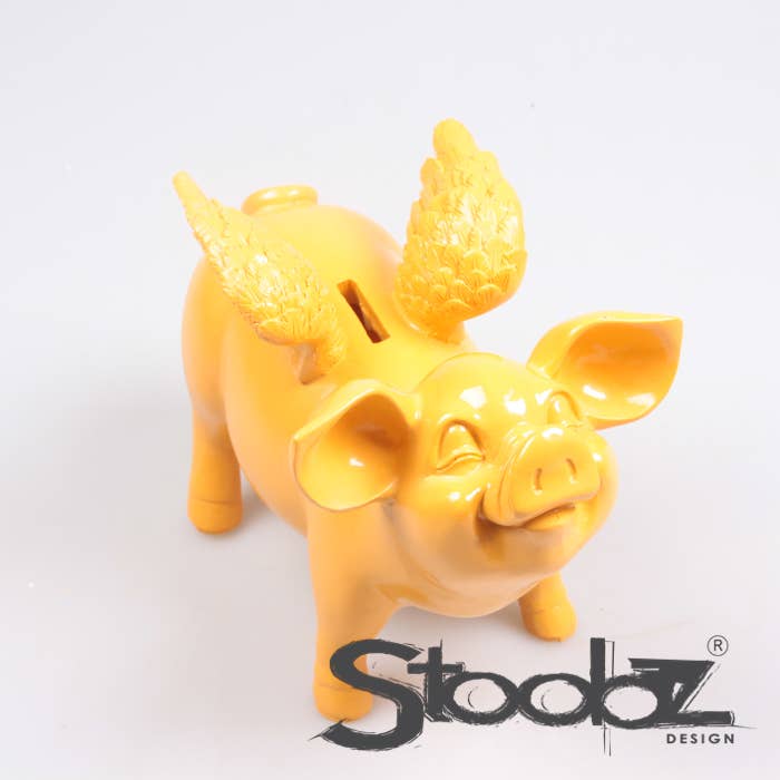 TIRELIRE COCHON AILÉ STOOBZ 14X25X15 CM | TIRELIRE |