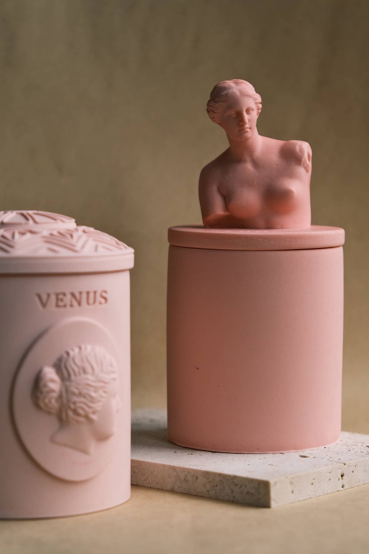 Bougie en bocal parfumée - Venus sculpture 