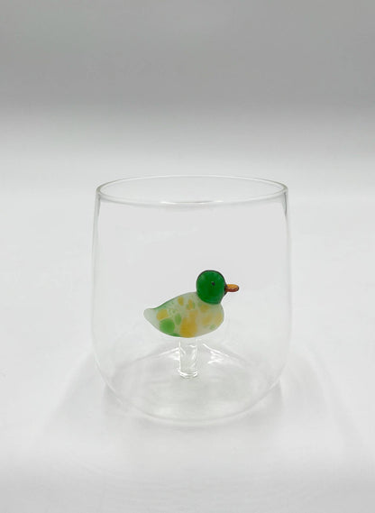 Verre à Eau avec Détails 3D Soufflé - Jacques Flamant