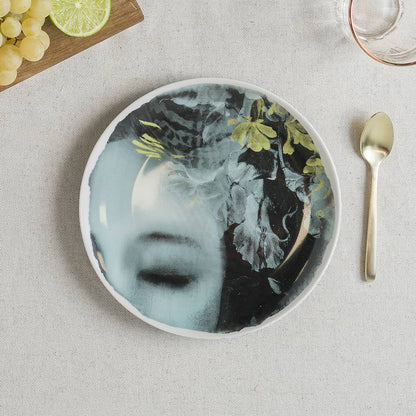 Set de 4 Assiettes à Dessert en Porcelaine River ø21 cm - Ibride