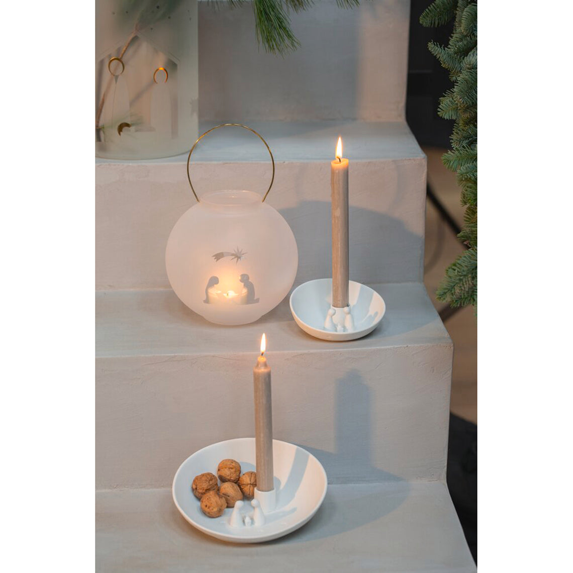 Lanterne en Verre Dépoli « Scène de la Nativité » - Räder