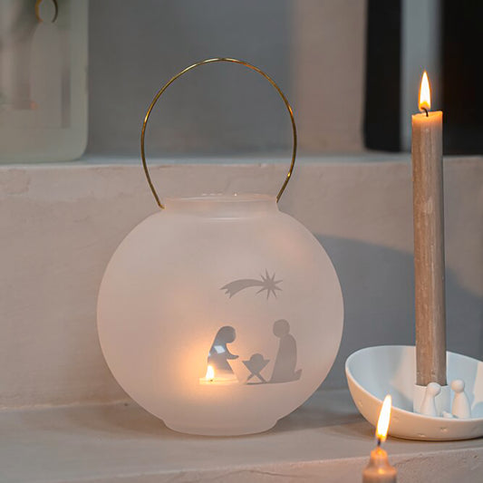 Lanterne en Verre Dépoli « Scène de la Nativité » - Räder