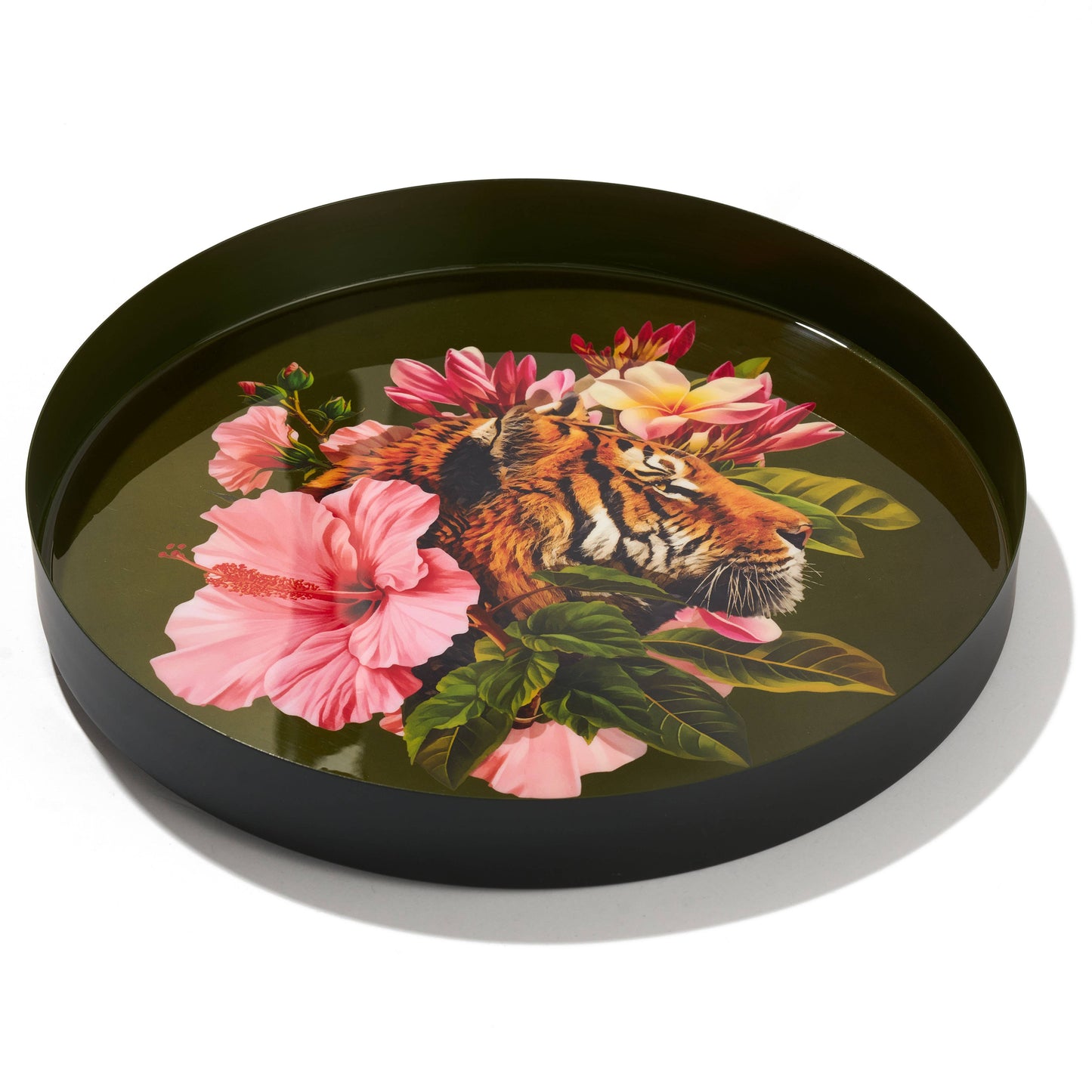 Plateau Rond Sherkane en Métal D.33cm - Gangzaï