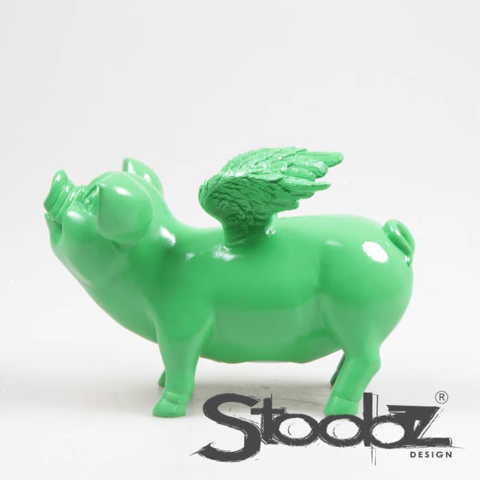 TIRELIRE COCHON AILÉ STOOBZ 14X25X15 CM | TIRELIRE |