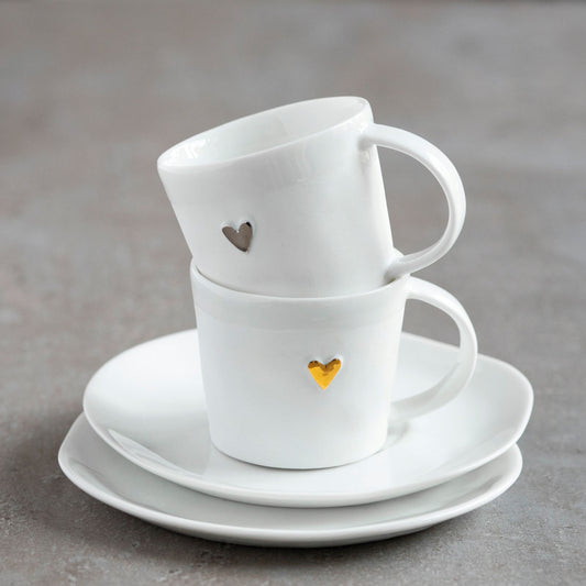 Tasse à Expresso & Soucoupe Coeur - Räder