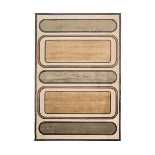 Tapis Toffee 160x230 en Viscose - Idaho Éditions