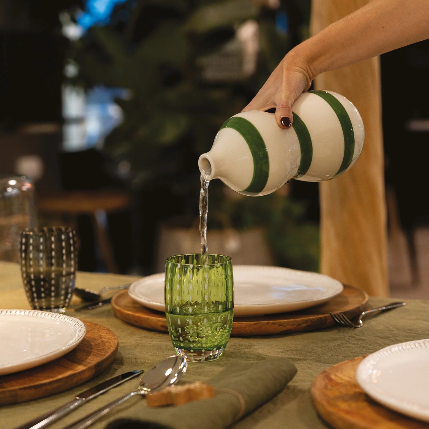 Set de 6 Gobelets en Verre Motif Perle - Zafferano