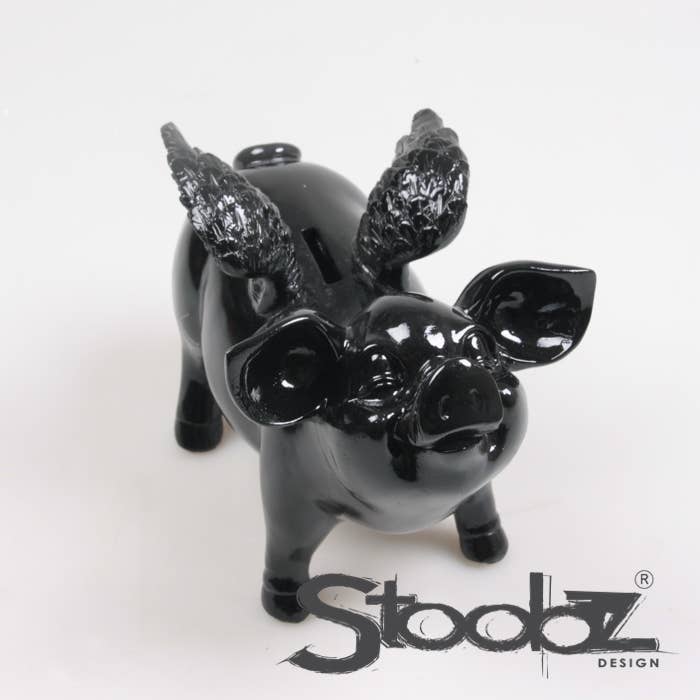 TIRELIRE COCHON AILÉ STOOBZ 14X25X15 CM | TIRELIRE |