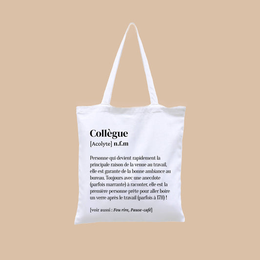 Totebag Collègue en Coton BIO 40x35 cm - Family Impact Stories
