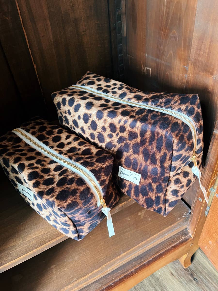 Trousse de toilette Amandine léopard
