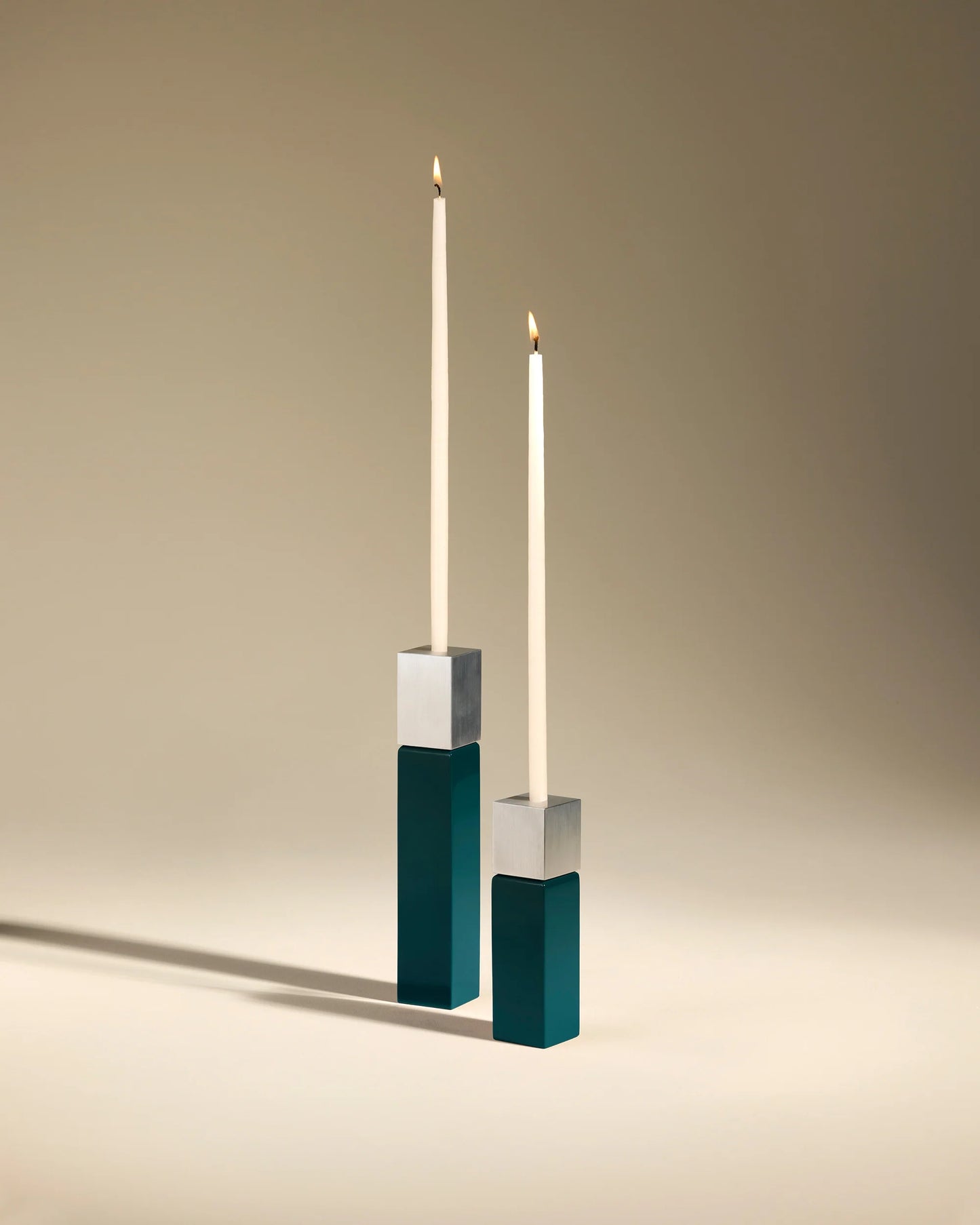 Bougeoir Oscar Bi-Colore Bleu Sarah - Maison Sarah Lavoine