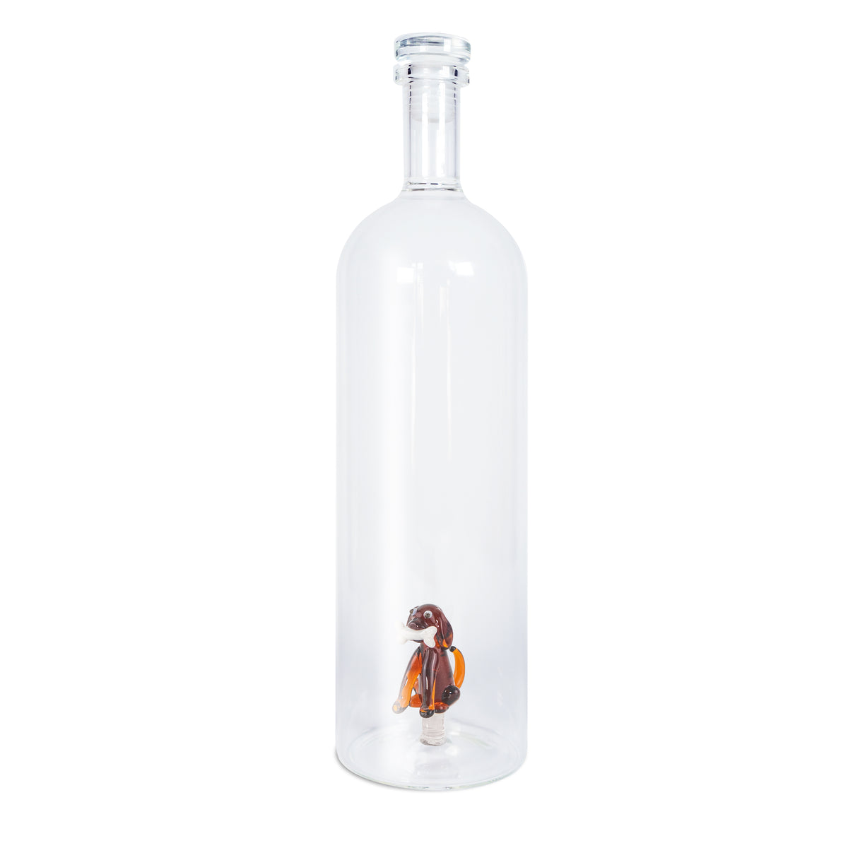 Bouteille avec Bouchon en Verre Chat ou Chien 3D 1,2L - WD Lifestyle