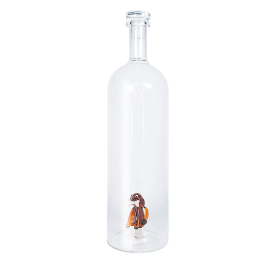Bouteille avec Bouchon en Verre Chat ou Chien 3D 1,2L - WD Lifestyle