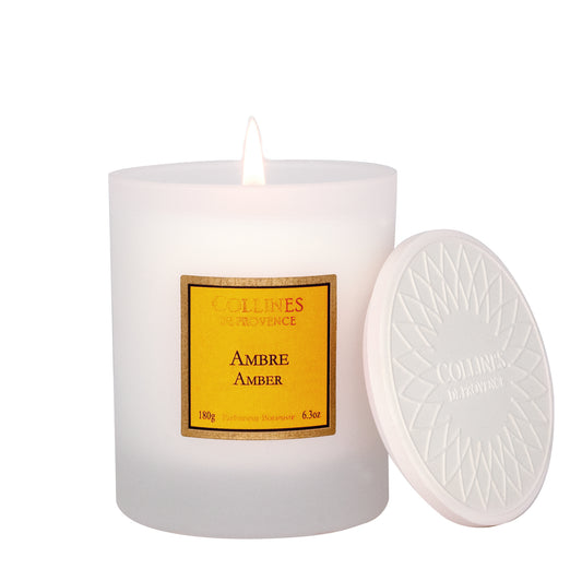 Bougie Parfumée 180g Ambre - Collines de Provence