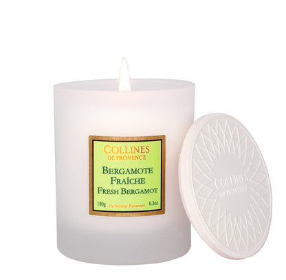 Bougie Parfumée 180g Bergamote Fraîche - Collines de Provence