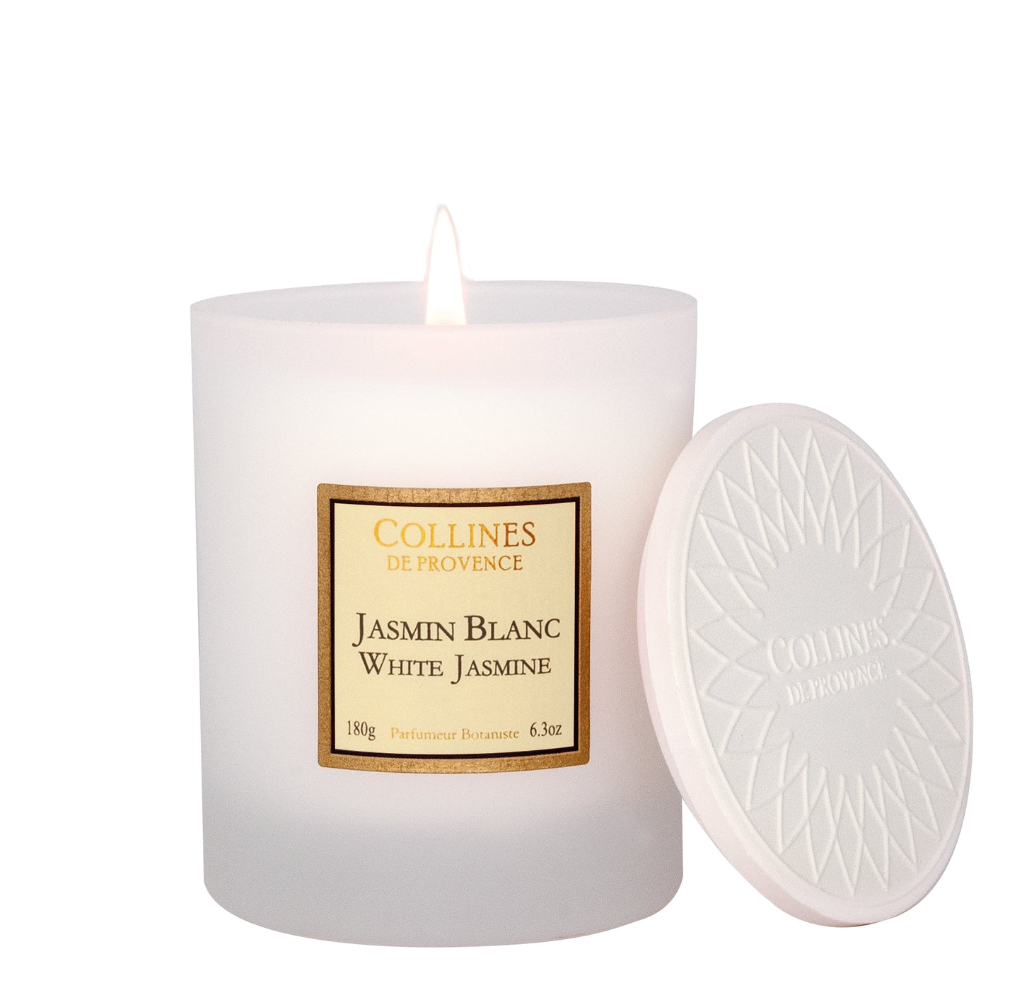 Bougie Parfumée 180g Jasmin Blanc - Collines de Provence