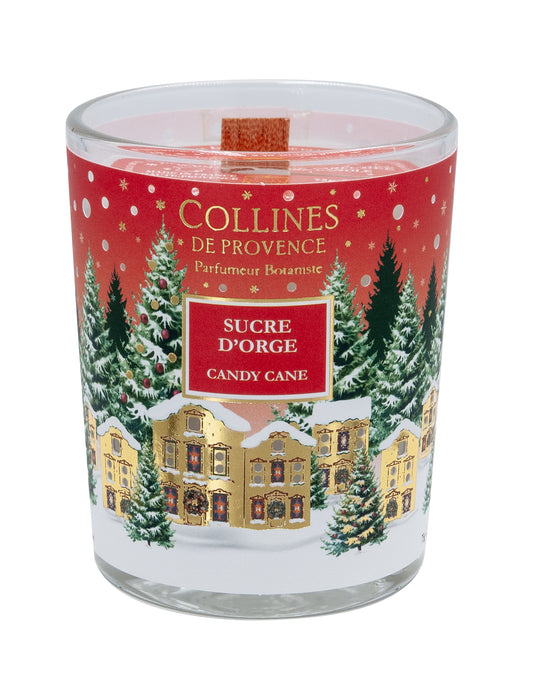 Bougie Parfumée 180g Sucre d'Orge - Collines de Provence