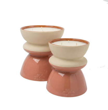 Bougie Tamtam Bicolore - Côté Bougie x Maison Sarah Lavoine