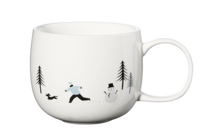 Mug en Porcelaine Blanche Thème Hiver - Asa