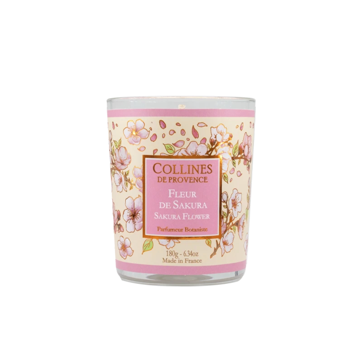 Bougie Parfumée Fleur de Sakura 180g - Collines de Provence