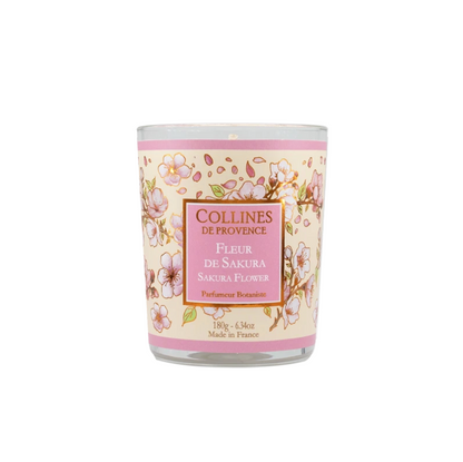 Bougie Parfumée Fleur de Sakura 180g - Collines de Provence