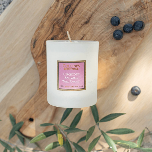 Bougie Parfumée 180g Orchidée Sauvage - Collines de Provence