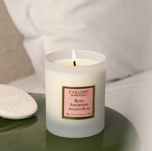 Bougie Parfumée 180g Rose Ancienne - Collines de Provence