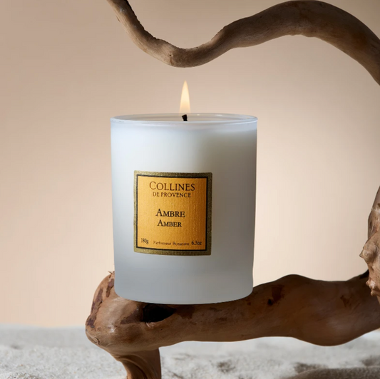 Bougie Parfumée 180g Ambre - Collines de Provence