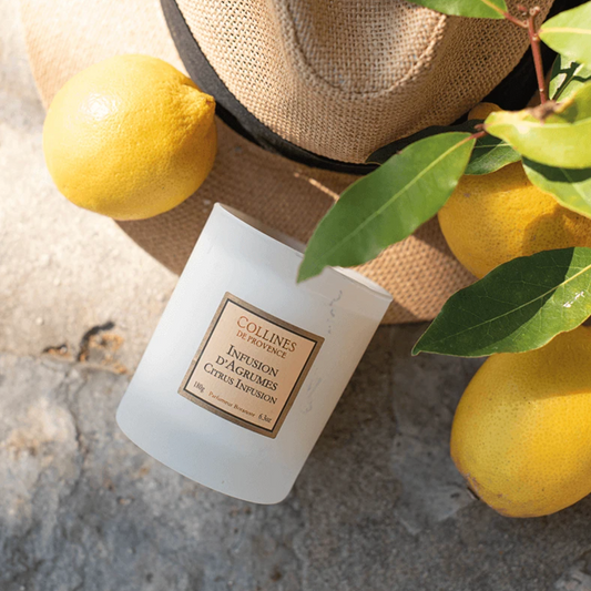 Bougie Parfumée 180g Infusion d'Agrumes - Collines de Provence