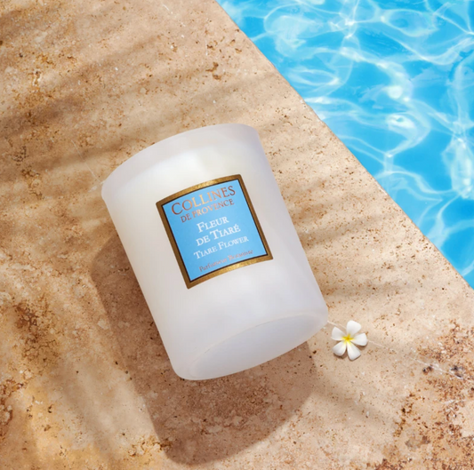 Bougie Parfumée 180g Fleur de Tiaré - Collines de Provence