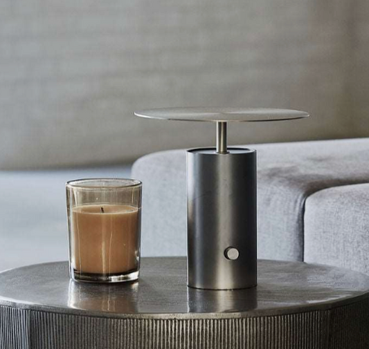 Lampe de Table Bronze Nickelé - House Doctor
