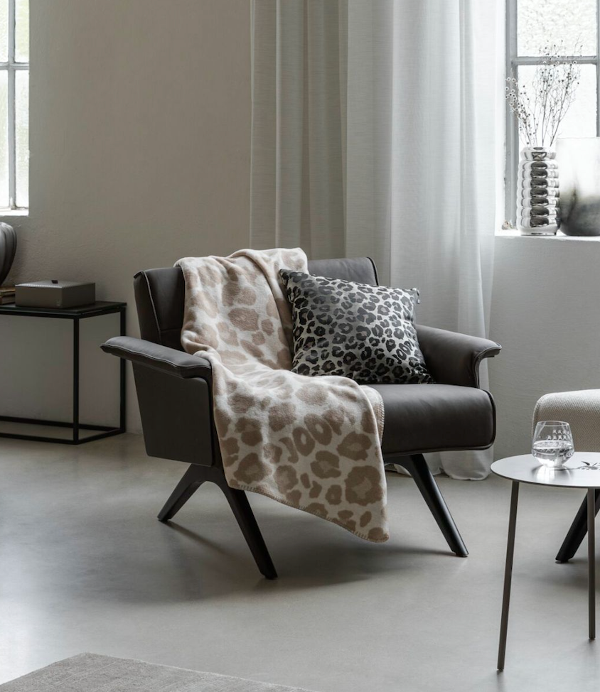 Plaid Chaud en Coton JOOP! Léopards 150x200 cm - Biederlack