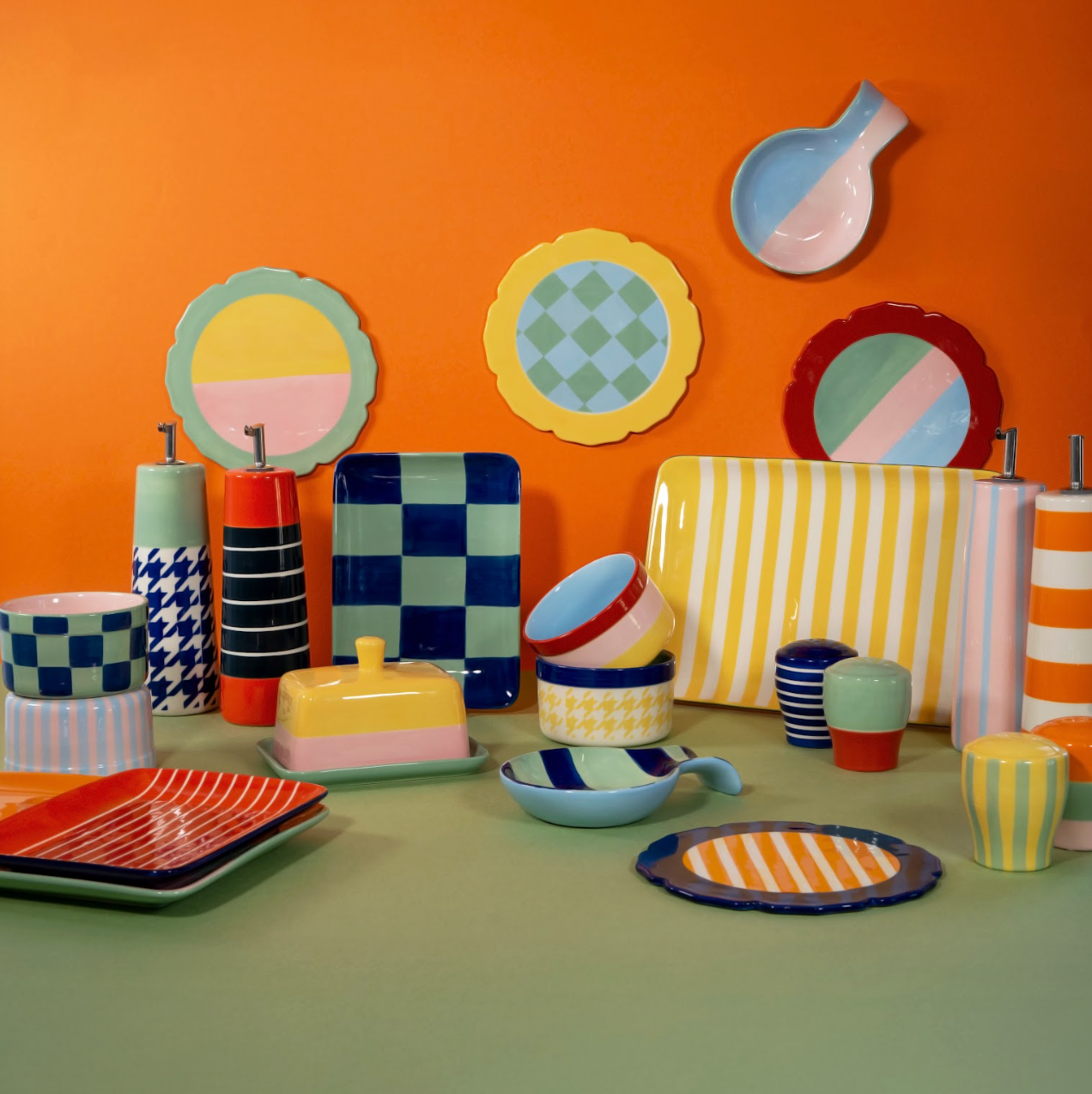 Dessous de Plat Rond en Grès Coloré - WD Lifestyle