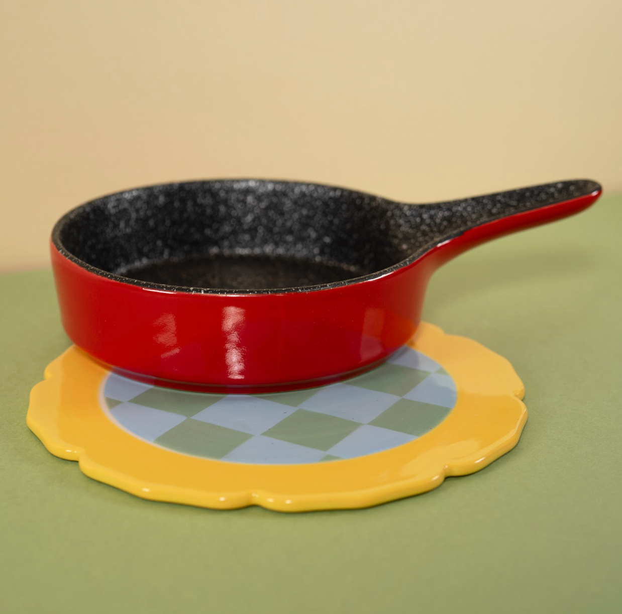 Dessous de Plat Rond en Grès Coloré - WD Lifestyle