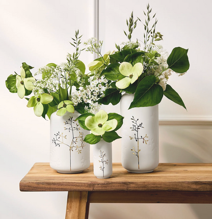 Vase en Porcelaine Feuillage Dorée 1L - Räder