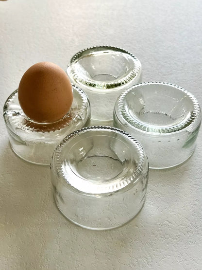 Set de 2 Coquetiers en Verre de Bouteilles Upcyclé - Plates & Culottées