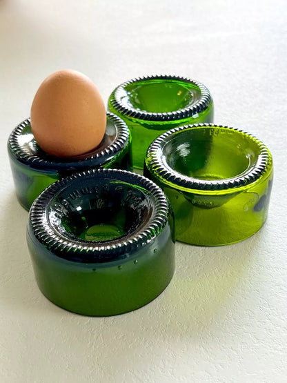 Set de 2 Coquetiers en Verre de Bouteilles Upcyclé - Plates & Culottées