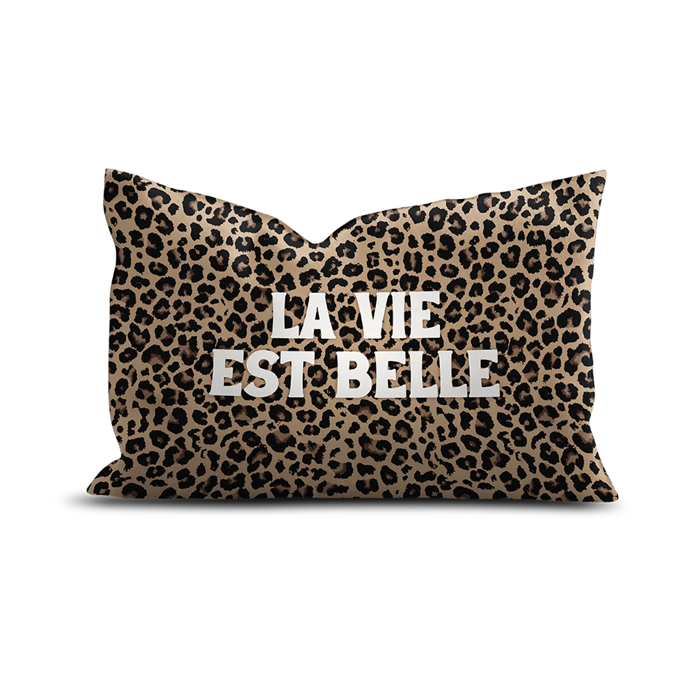 Coussin Léopards Napata Rectangulaire en Velours 40x60 - Podevache