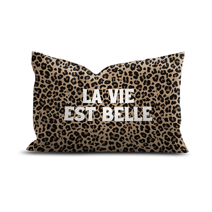 Coussin Léopards Napata Rectangulaire en Velours 40x60 - Podevache