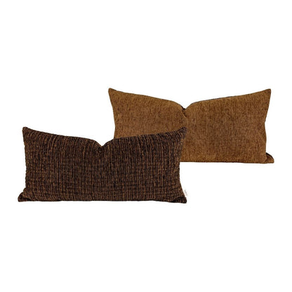 Coussin Maloon Bi-Face Velours 30x60 cm - Bedandphilosophy