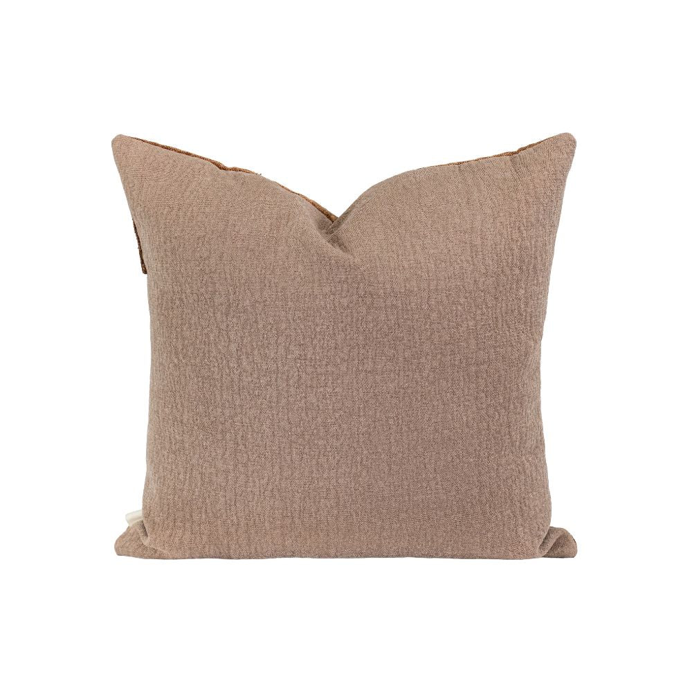 Coussin Vigogne Motifs Nid d'Abeille 50x50 cm - Bedandphilosophy