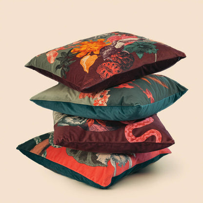 Coussin en Velours Boucan 50x50 - Ibride