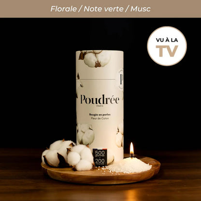 Coffret Bougie Parfumée en Perle - Poudrée Paris