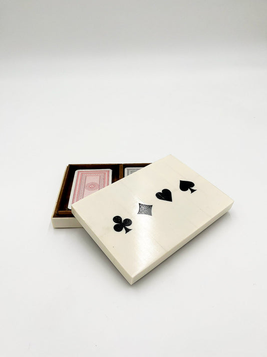 Double Boite pour Jeu de Carte en Résine - Jacques Flamant