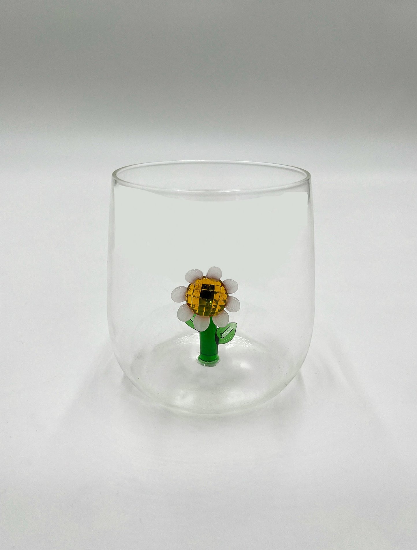 Verre à Eau avec Détails 3D Soufflé - Jacques Flamant