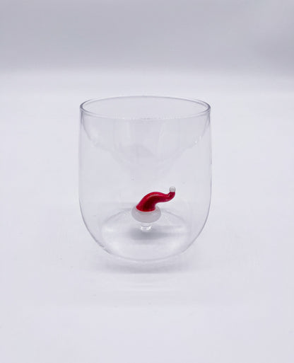 Verre à Eau avec Détails 3D Soufflé - Jacques Flamant